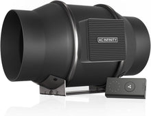 Load image into Gallery viewer, Ultra-Quiet 6" Inline Fan with 10-Speed Controller - Perfect for Air Circulation