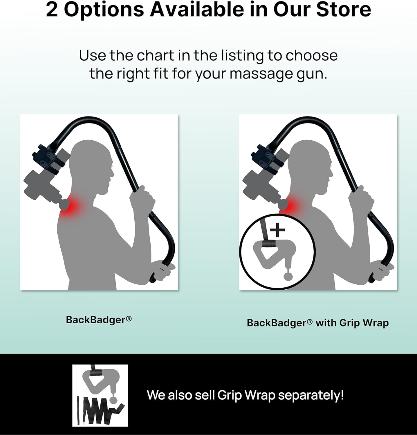 BackBadger: The Ultimate Ergonomic Holder for Massage Guns - Hassle-Free Relief