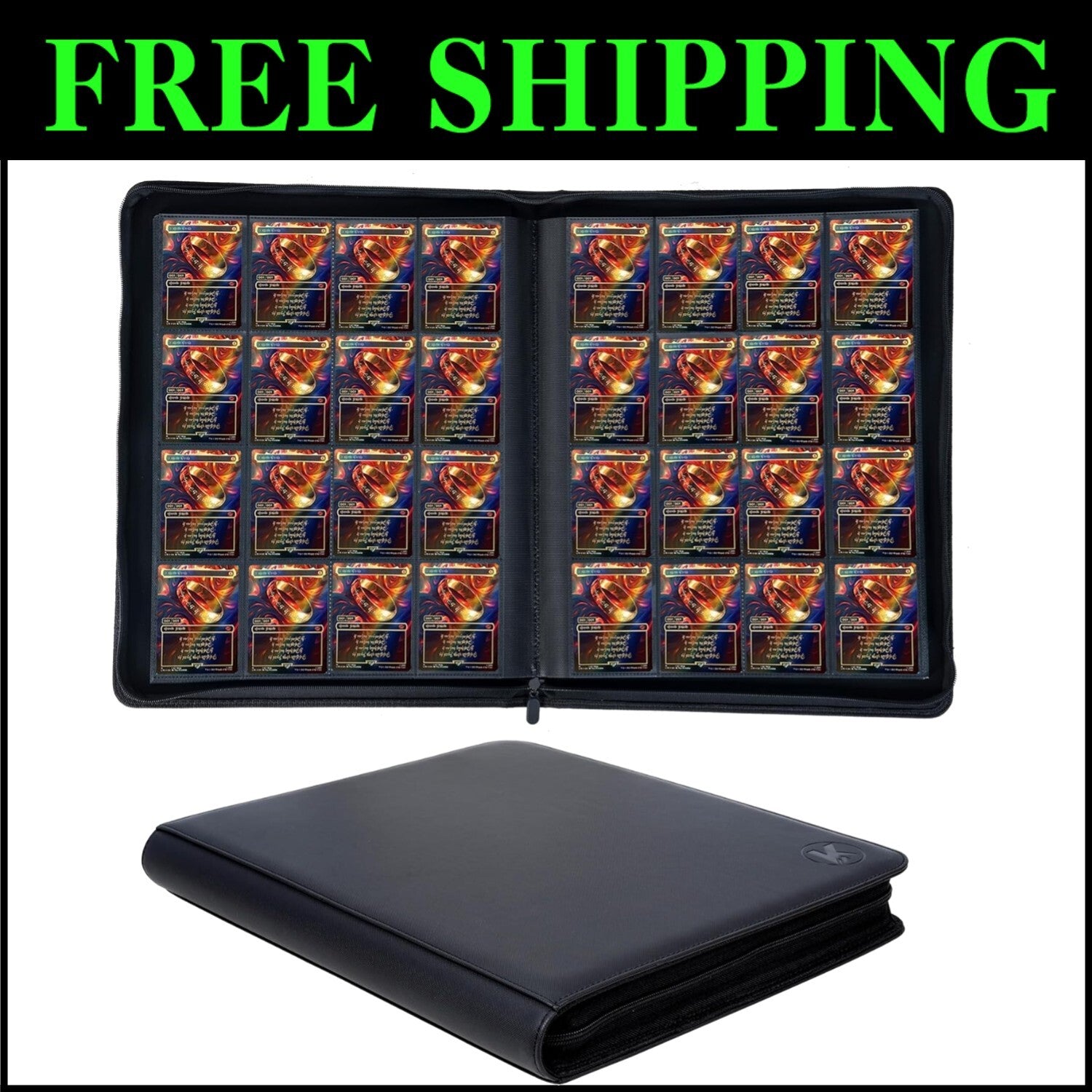 1000+ Pocket Waterproof Trading Card Binder - Perfect for MTG & Sports Cards