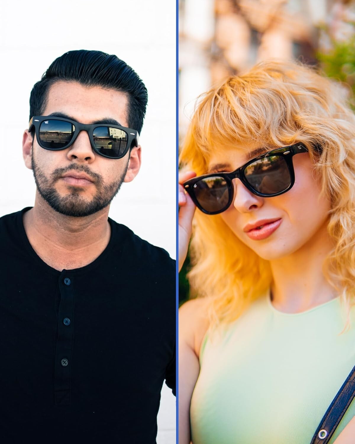 Classic Polarized Folding Sunglasses for Men & Women - UV400 Protection Included