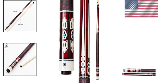 Custom 2-Piece Billiard Pool Stick Set with High-Quality Maple & Joint Protector