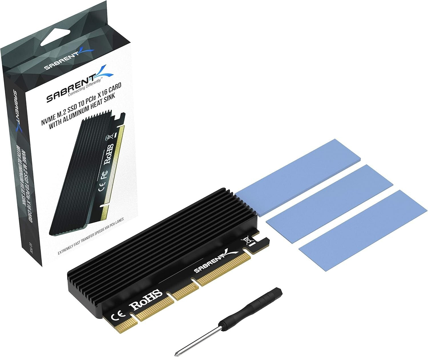 Classic NVMe M.2 to PCIe x16/x8/x4 Adapter Cards - Pack of 2 for Desktops