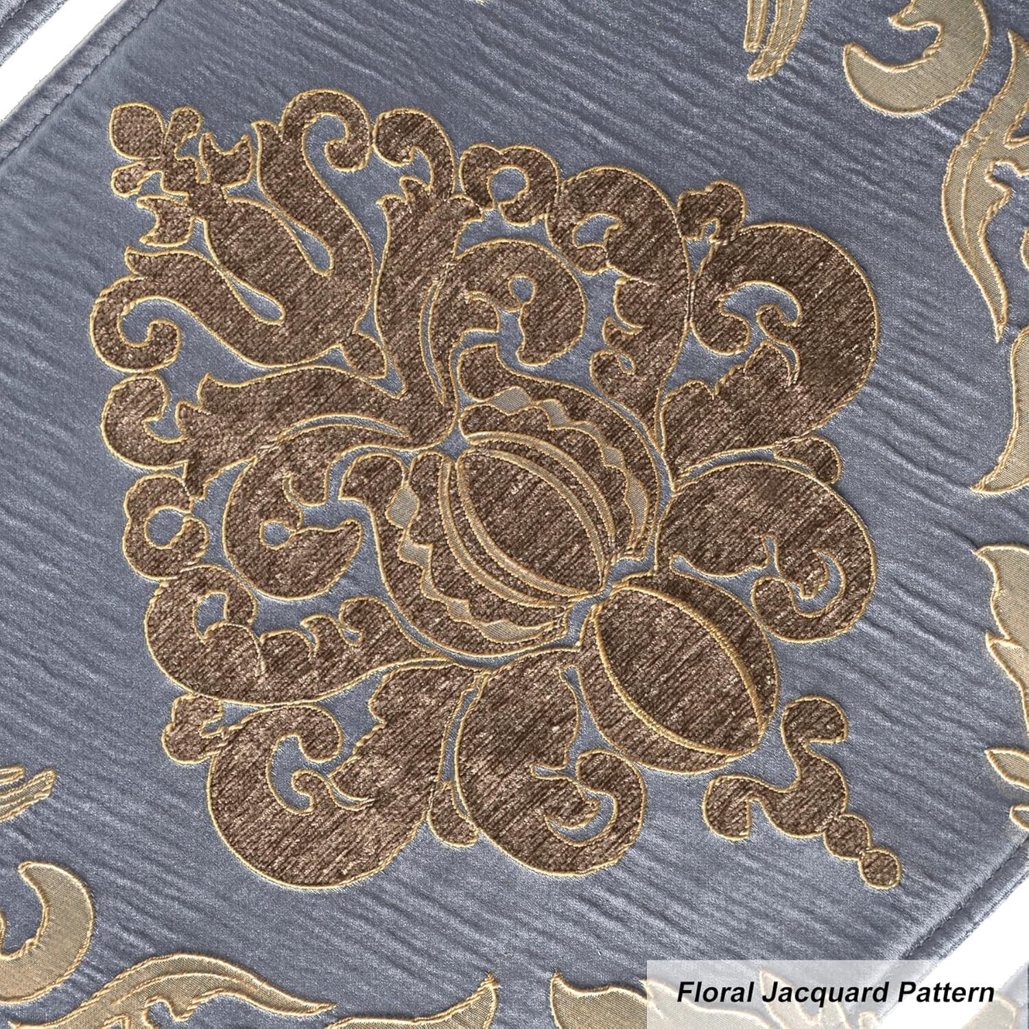 Double-Layer Luxury Table Mats - 12" x 18" Jacquard Placemats for Banquets