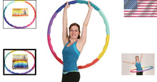 Load image into Gallery viewer, 41-Inch Large Rainbow Hula Hoop - Boost Core Strength and Lose Weight Fast