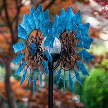 Load image into Gallery viewer, Durable 75in Solar Wind Spinner with Multi-Color LED Lighting for Outdoors