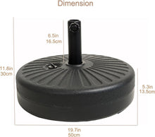 Load image into Gallery viewer, Stylish 78 lb Patio Umbrella Stand with Adjustable Holder – Weather Resistant