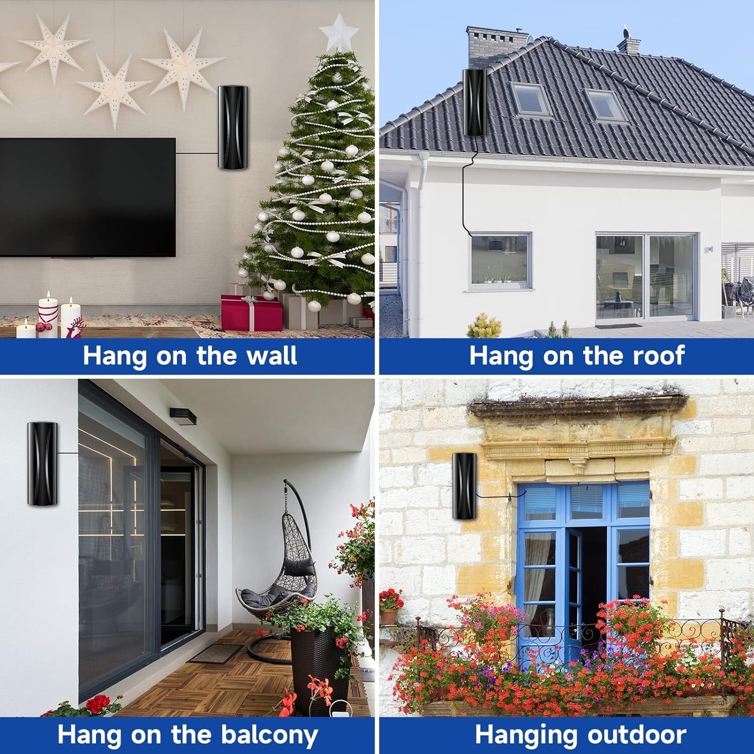 High-Performance 1000+ Miles Indoor TV Antenna – 525 Channels with Smart IC Tech