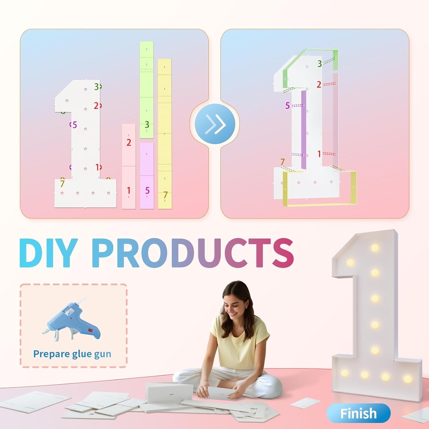 Eye-Catching 4 Foot Blocked Font Number 30 for Birthday and Anniversary Decor