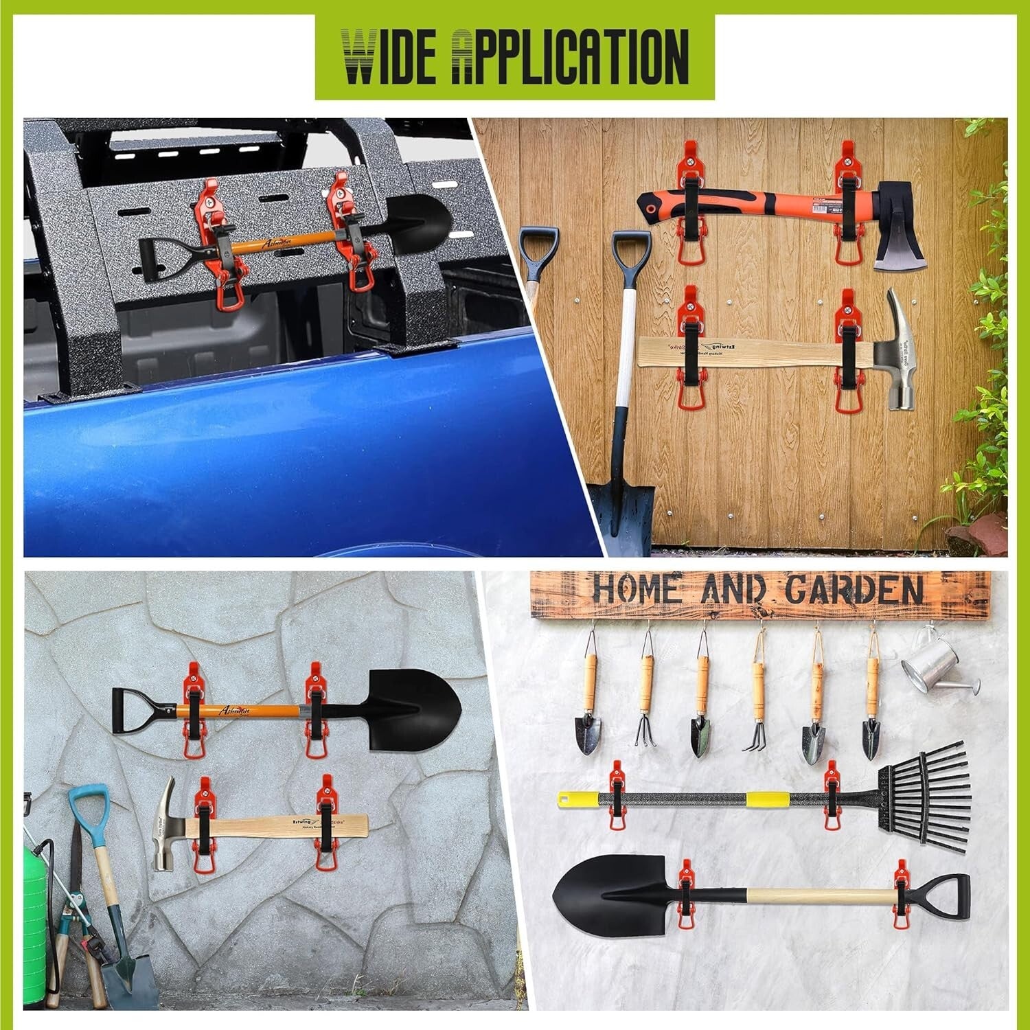 8 Heavy-Duty Shovel Holder Mounts for Trucks - Secure Tool Storage Solutions