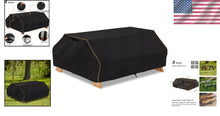 Load image into Gallery viewer, Waterproof and UV-Resistant Picnic Table Cover for 70/72 Inch Tables | Black