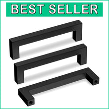 Load image into Gallery viewer, Premium 30-Pack 5in Black Drawer Pulls – Ideal for Kitchen and Bathroom Cabinets