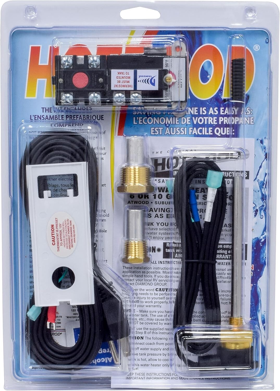 Valterra Hott Rod 400 Watts Electric Water Heater - 6 Gallon Capacity Conversion