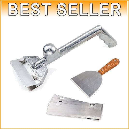 Efficient Heavy Duty Grill Scraper with Extra Blades - Ultimate Kitchen Tool