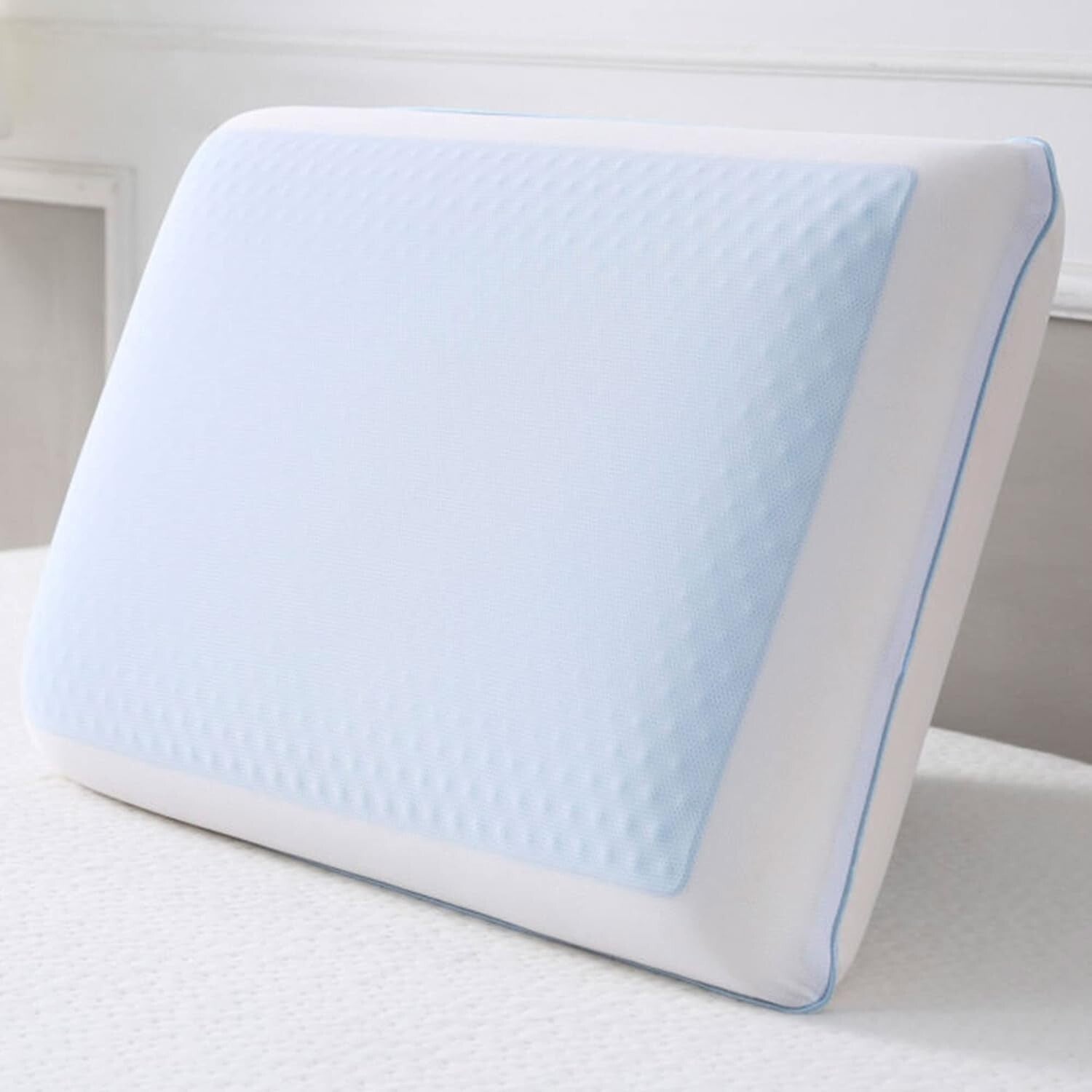 Ergonomic Reversible Cooling Pillow - Soft Gel Memory Foam for Restful Sleep