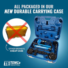 Load image into Gallery viewer, TEMCo 4" Hydraulic Hole Cutter: 10 Dies for Accurate Electrical Installations