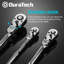Load image into Gallery viewer, Pro-Grade Flex-Head Ratchet Set - 180° Pivot, Quick-Release Ratcheting Tools