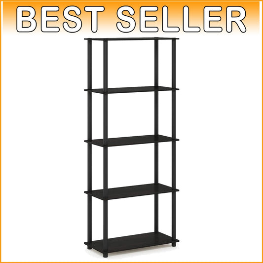 Space-Saving 5-Tier Storage Shelf with Easy Assembly - Ideal for Any Room