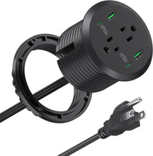 Load image into Gallery viewer, Versatile Desktop Power Station - 40W Charging Solution with Flush-Mount Design