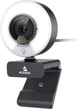 Load image into Gallery viewer, High-Definition 1080P Webcam with Adjustable Ring Light &amp; Dual Mic for Streaming