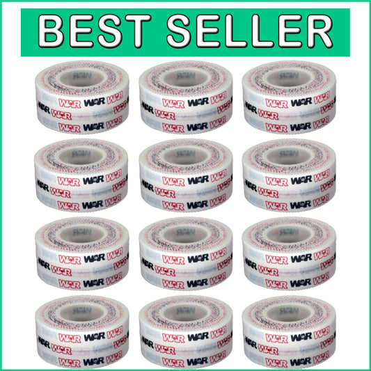 Athletic Fight Tape 12 Rolls - Easy Tear 0.5" Finger & Wrist Wrap for Training