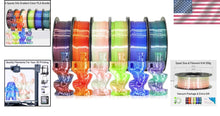 Load image into Gallery viewer, Creative 1.5kg Bundle: 6 Mixed Color Change Silk PLA Filaments for 3D Printing