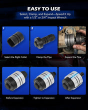 Load image into Gallery viewer, Professional Muffler Pipe Expander with Storage Case - Heavy Duty 10.56 lbs