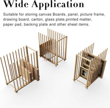 Load image into Gallery viewer, Versatile Portable Canvas Storage Rack - Beech Wood Organizer with Wheels
