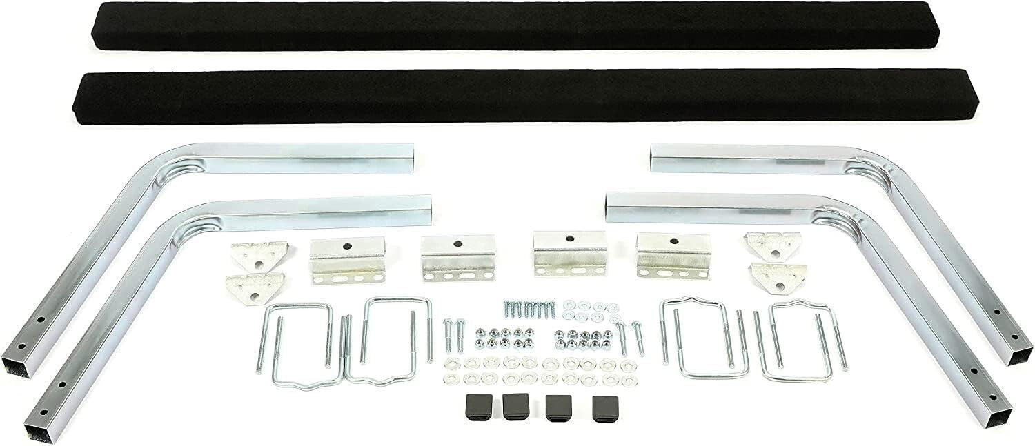 Galvanized Steel Bunk Board Guide Rails for Easy Boat Loading - 2 Foot Kit