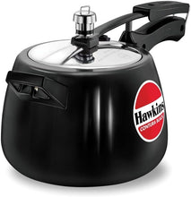 Load image into Gallery viewer, 4L Hard Anodized Black Pressure Cooker - Modern Design for Fast Cooking