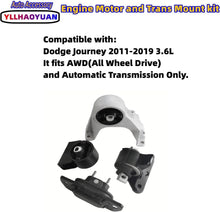 Load image into Gallery viewer, High-Quality Motor Mount Set (4) for 2011-2019 Dodge Journey, AWD 3.6L