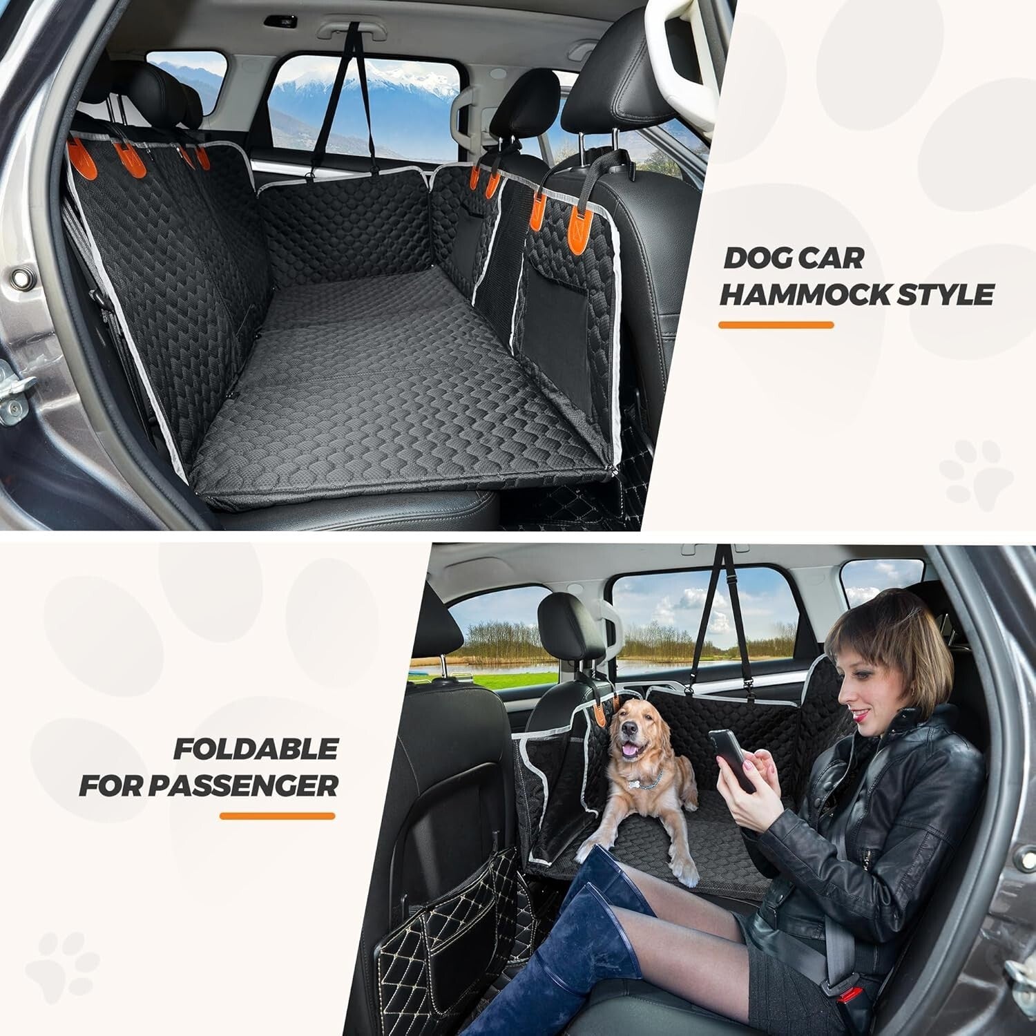 Universal Waterproof Dog Back Seat Cover for Cars & SUVs - Easy Clean & Comfort