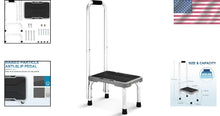 Load image into Gallery viewer, Portable Non-Slip Step Stool for Bedroom and Kitchen – Perfect for Seniors