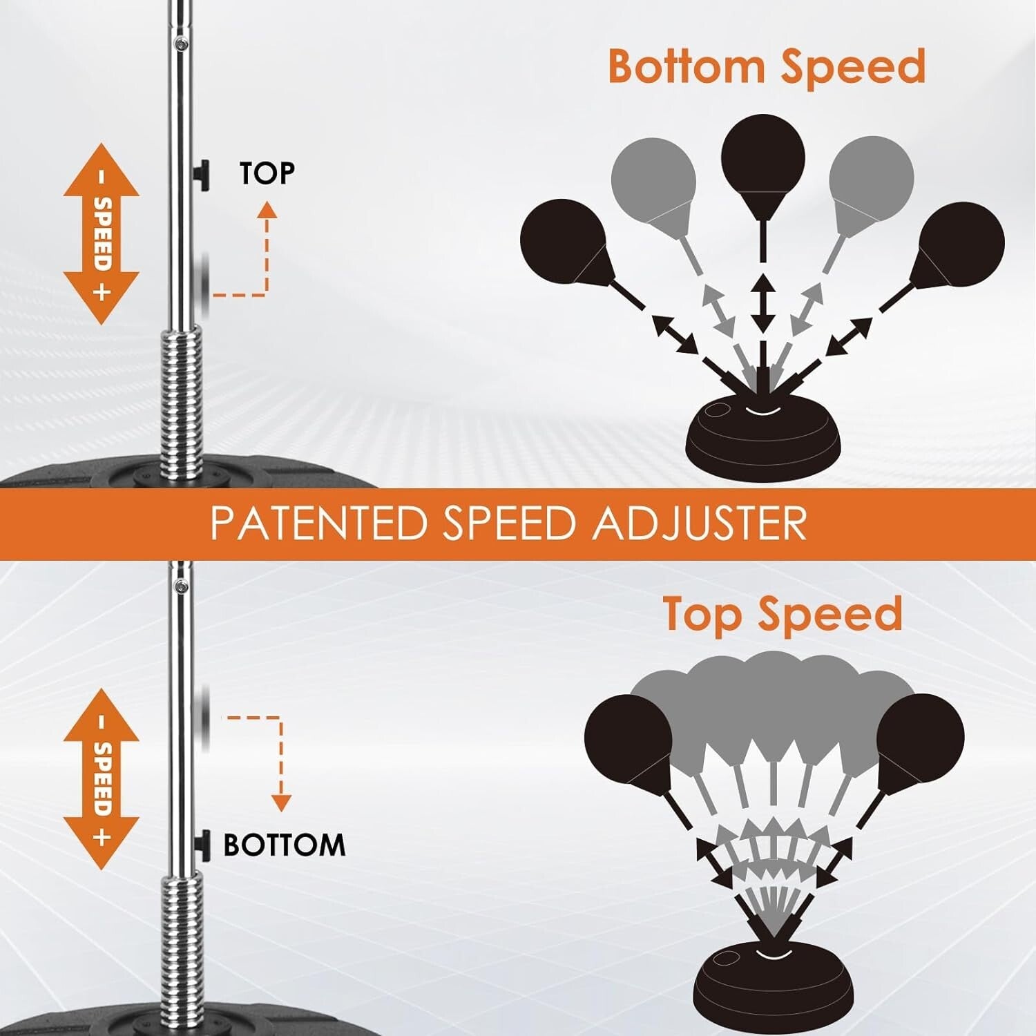 Height-Adjustable Reflex Boxing Bag Kit - Ideal for All Ages and Skill Levels