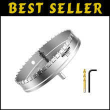 Load image into Gallery viewer, Durable 41-Tooth Carbide Hole Saw with Titanium Pilot Bits for Efficient Cuts