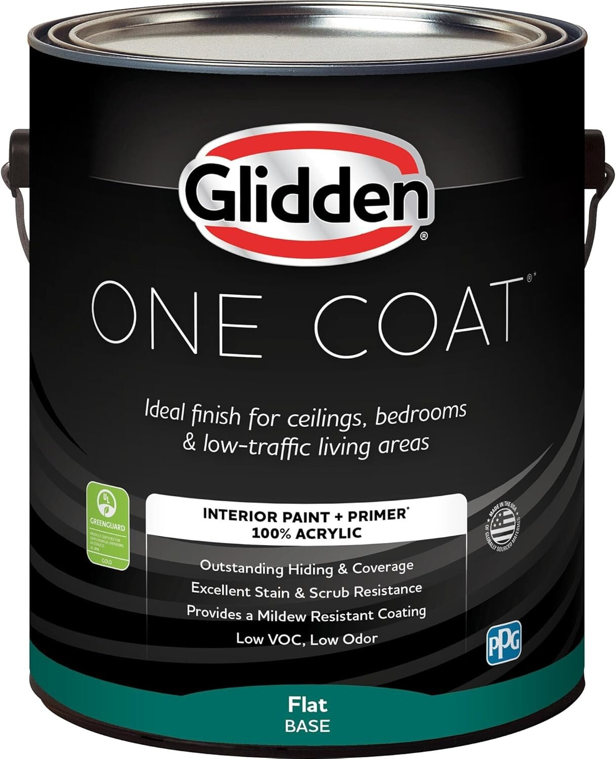 1 Gallon Off White Acrylic Paint + Primer in Flat Finish for Stylish Interiors
