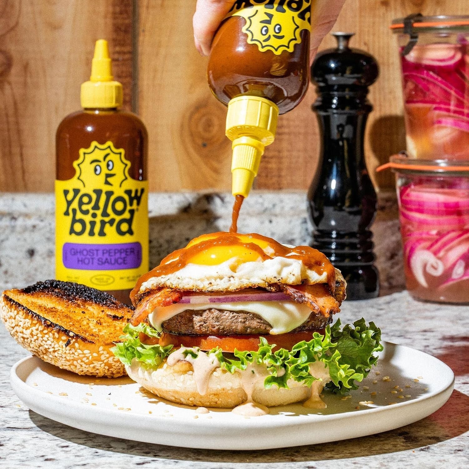 Spicy Culinary Adventure - Yellowbird Hot Sauce Variety Pack, 5 x 9.8 oz Bottles