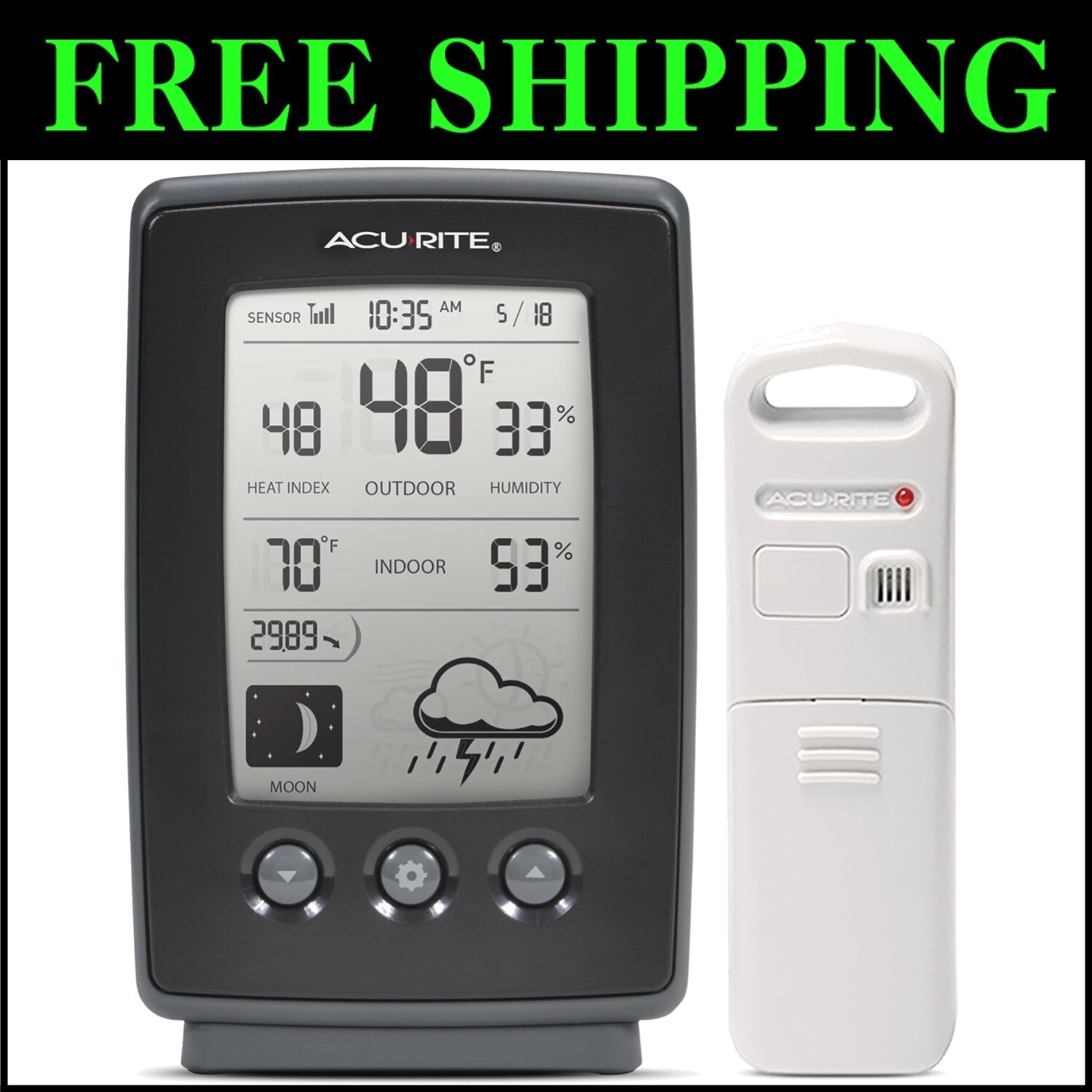 Personalized Digital Weather Station with LCD Display - Ideal Home Companion