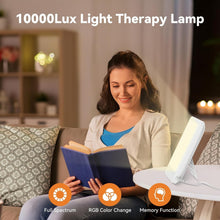 Load image into Gallery viewer, Portable Sunlight Therapy Lamp with 11 Colorful Lights &amp; Memory Function
