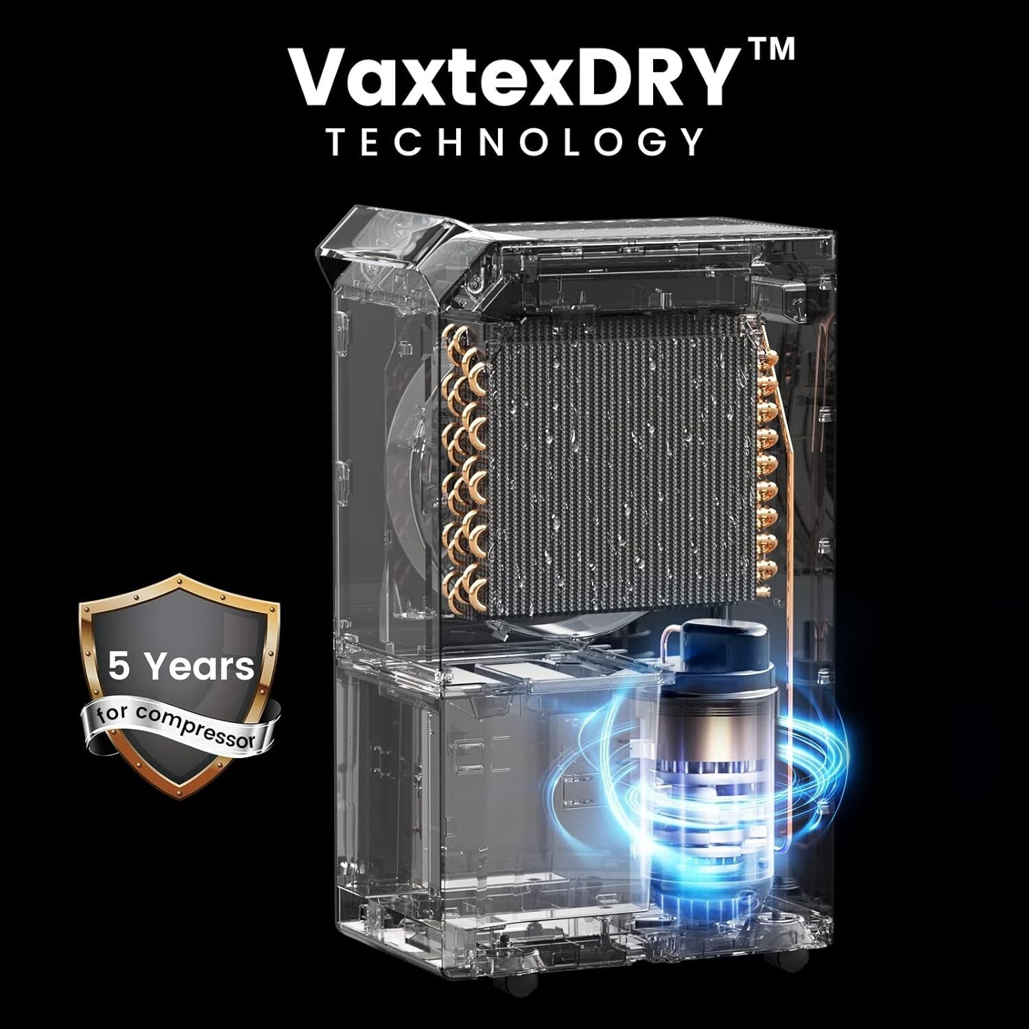 Energy Star 2024 Dehumidifier 52 Pints for 4500 Sq.Ft Spaces - Drain Hose Inc...