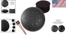 Load image into Gallery viewer, Ethereal 12-Inch Steel Tongue Drum with 11 Notes - Perfect for Meditation &amp; Yoga