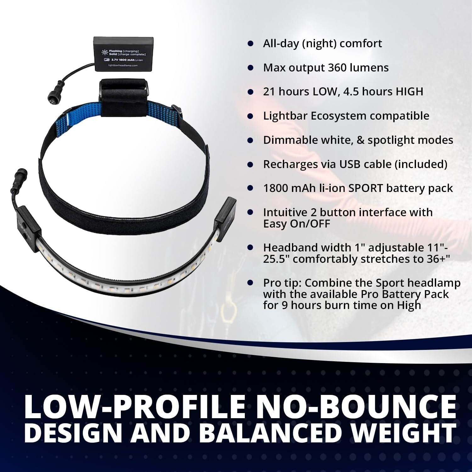 Versatile 300-500 Lumens Headlamp - Adjustable & Water-Resistant for Adventures