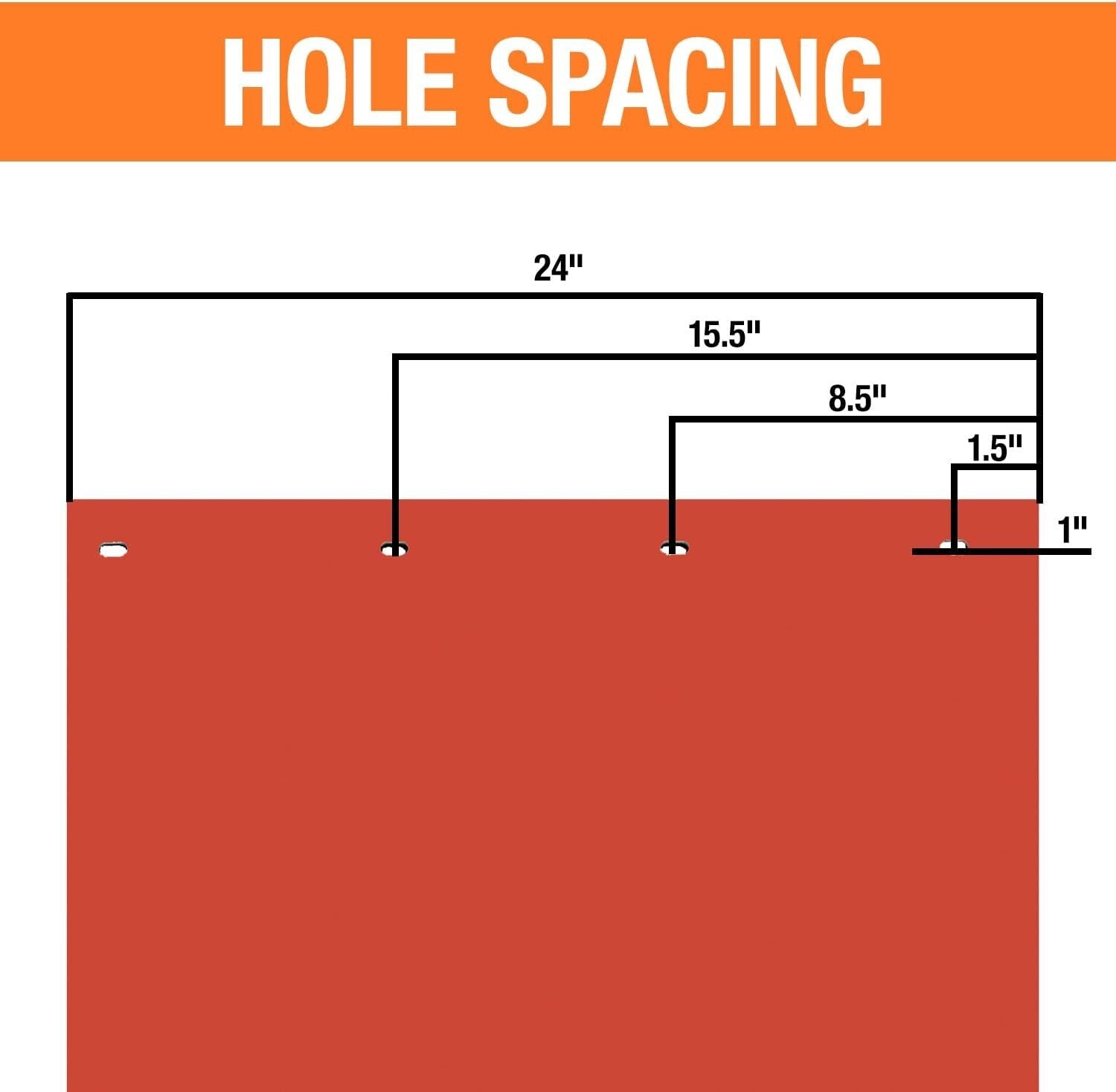 Universal Fit Super Durable Red Polymer Mud Flaps - 24x30 for Trucks & Trailers