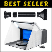 Load image into Gallery viewer, High-Performance Portable Spray Booth with Bright LED Lights &amp; Turntable Access