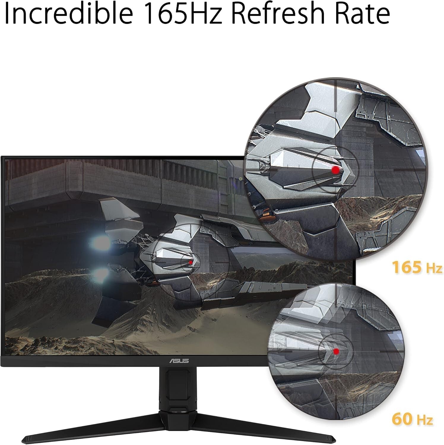 Full HD 23.8” TUF Gaming Monitor - 165Hz, FreeSync, with 3-Month Adobe Access