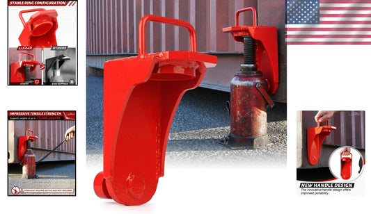 Alloy Steel Shipping Container Jack with Safety Ring - Boost Stability Up to 50K