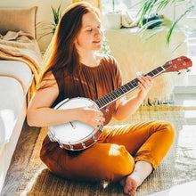 Load image into Gallery viewer, Lightweight 26 Inch Mahogany Mini Banjo - Perfect for Music Lovers on the Go