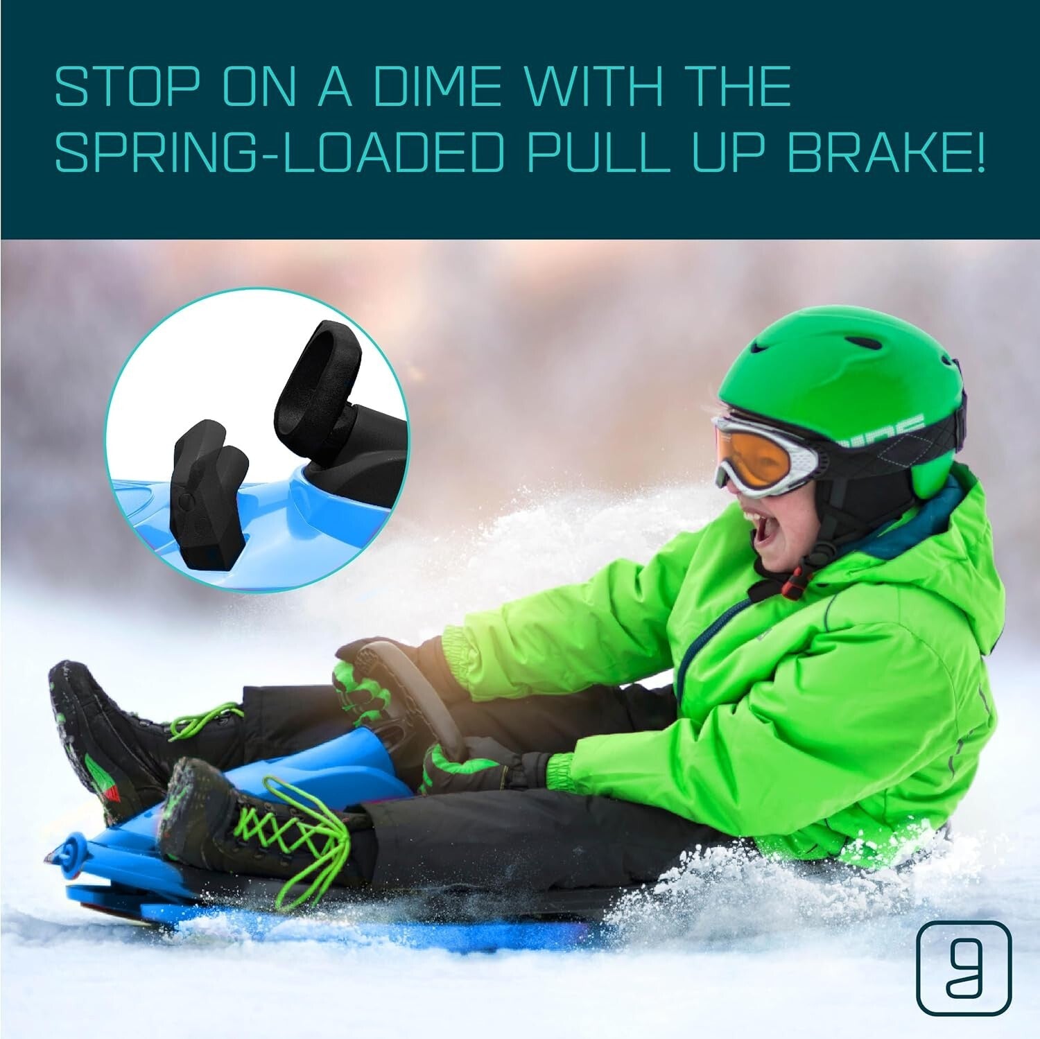 Lightweight & Durable Snow Sled for Ages 3+ – Fun for Kids and Adults