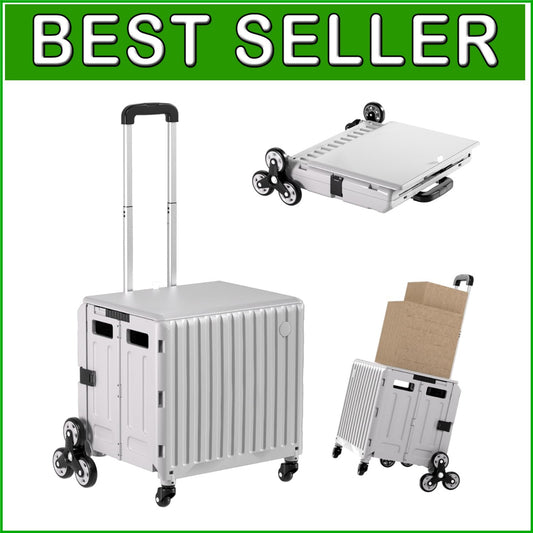 Compact Foldable Rolling Cart for Easy Transport - Ideal for Teachers & Parents