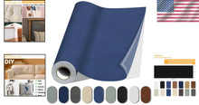 Load image into Gallery viewer, Durable Self-Adhesive Fabric Patch, 35x79 in Blue Grey - Quick Furniture Repair