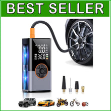 Load image into Gallery viewer, Compact Tire Inflator with 25000mAh Battery and Multifunctional Emergency Tools